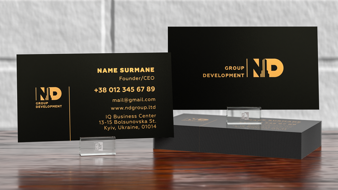 Візитівки ND Group CEO